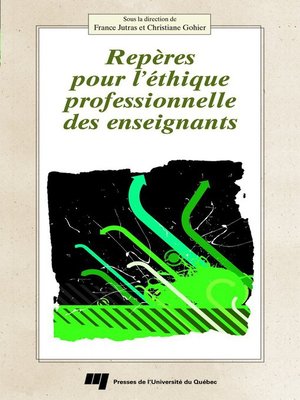 cover image of Repères pour l'éthique professionnelle des enseignants